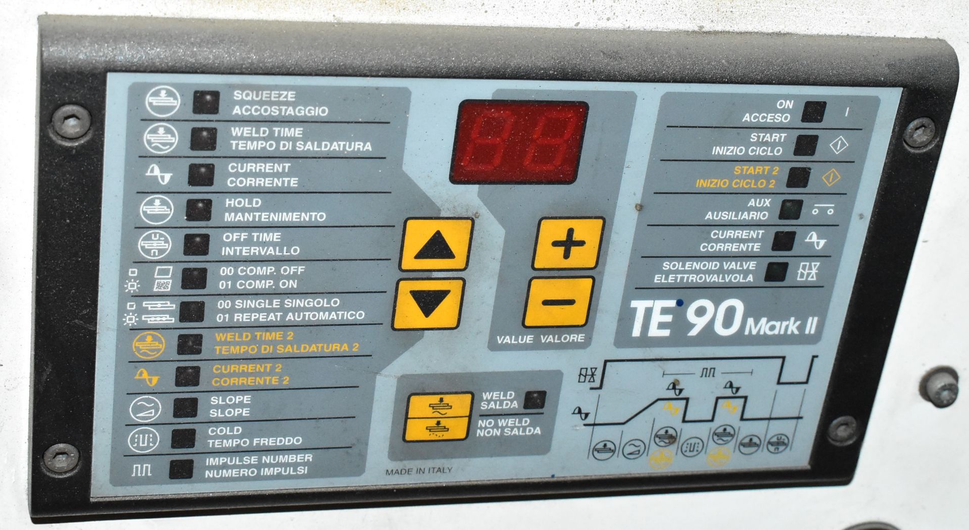 TENCA (2001) 50 KVA SPOT WELDER WITH TE90 MARK II DIGITAL CONTROL, S/N: 4626N (CI) (LOCATED IN - Image 3 of 4