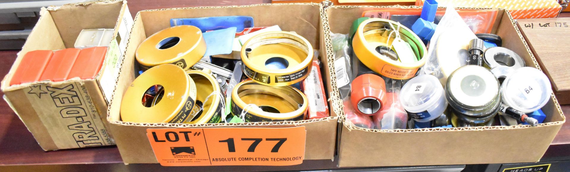 LOT/ RING GAUGES & PI TAPE GAUGES [RIGGING FEES FOR LOT #177 - $10 USD PLUS APPLICABLE TAXES]