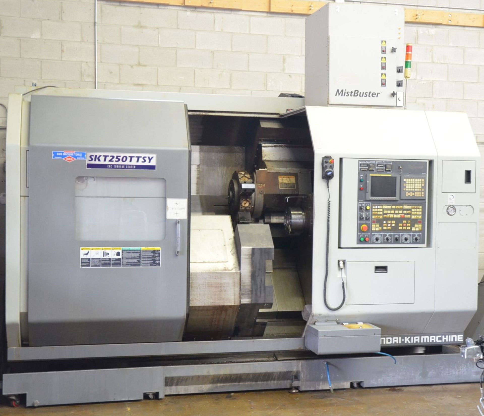 HYUNDAI KIA (2009) SKT250TTSY CNC MULTI-AXIS, OPPOSED SPINDLE TWIN TURRET TURNING CENTER