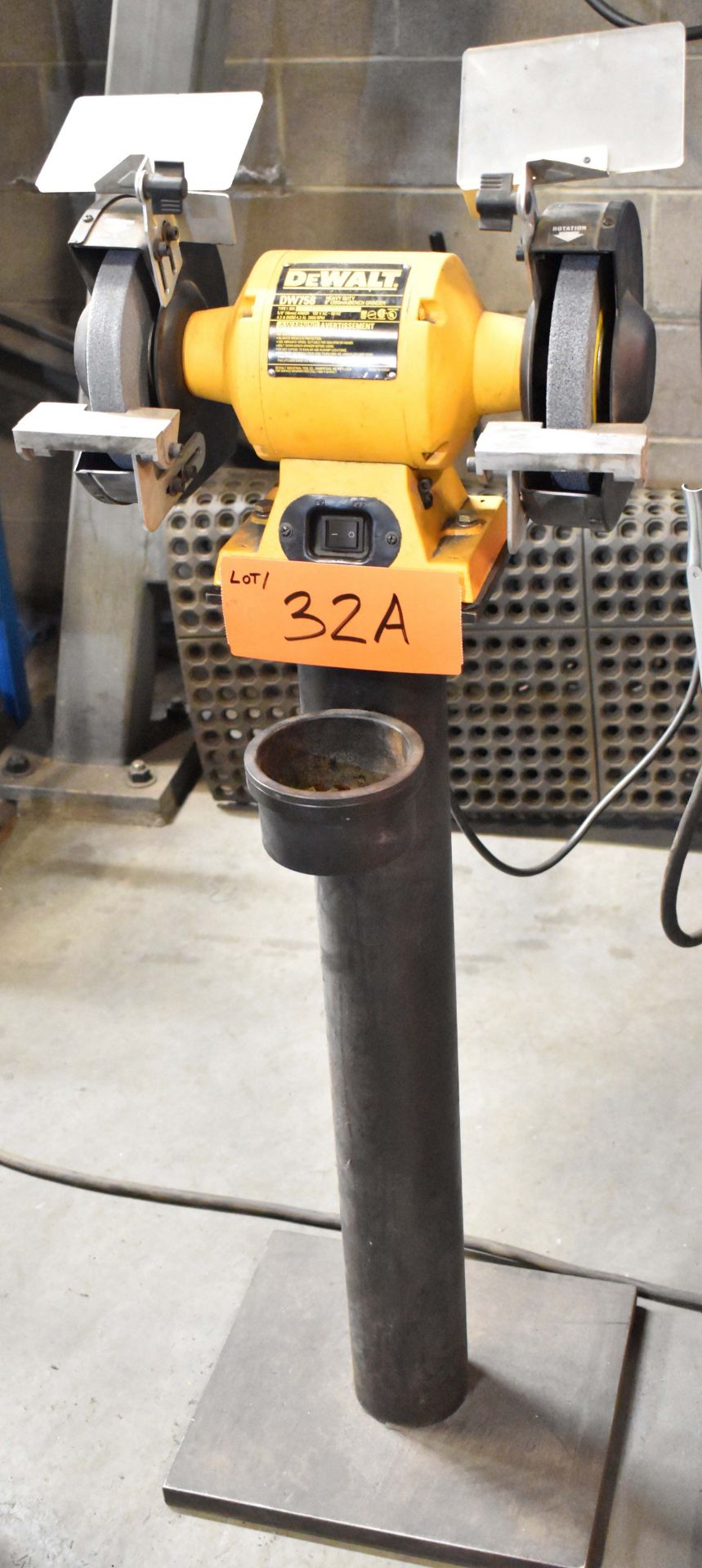 DEWALT DW758 8" DOUBLE END PEDESTAL GRINDER [RIGGING FEES FOR LOT #32 A - $25 USD PLUS APPLICABLE