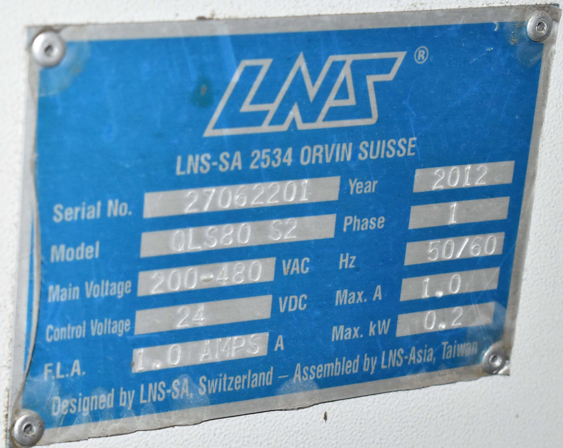 LNS (2012) QLS80 AUTOMATIC BAR FEEDER WITH 3/8" - 3" DIAMETER ROUND BAR CAPACITY, 14"-62" BAR LENGTH - Image 5 of 5