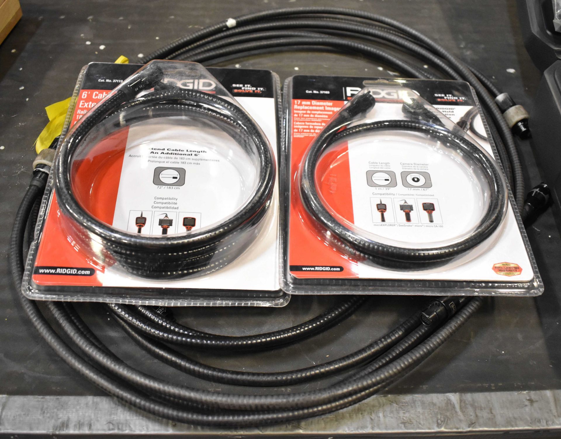 RIDGID MICRO CA-300 DIGITAL INSPECTION CAMERA WITH SPARE CABLE/CAMERA EXTENSIONS [RIGGING FEES FOR - Image 2 of 3