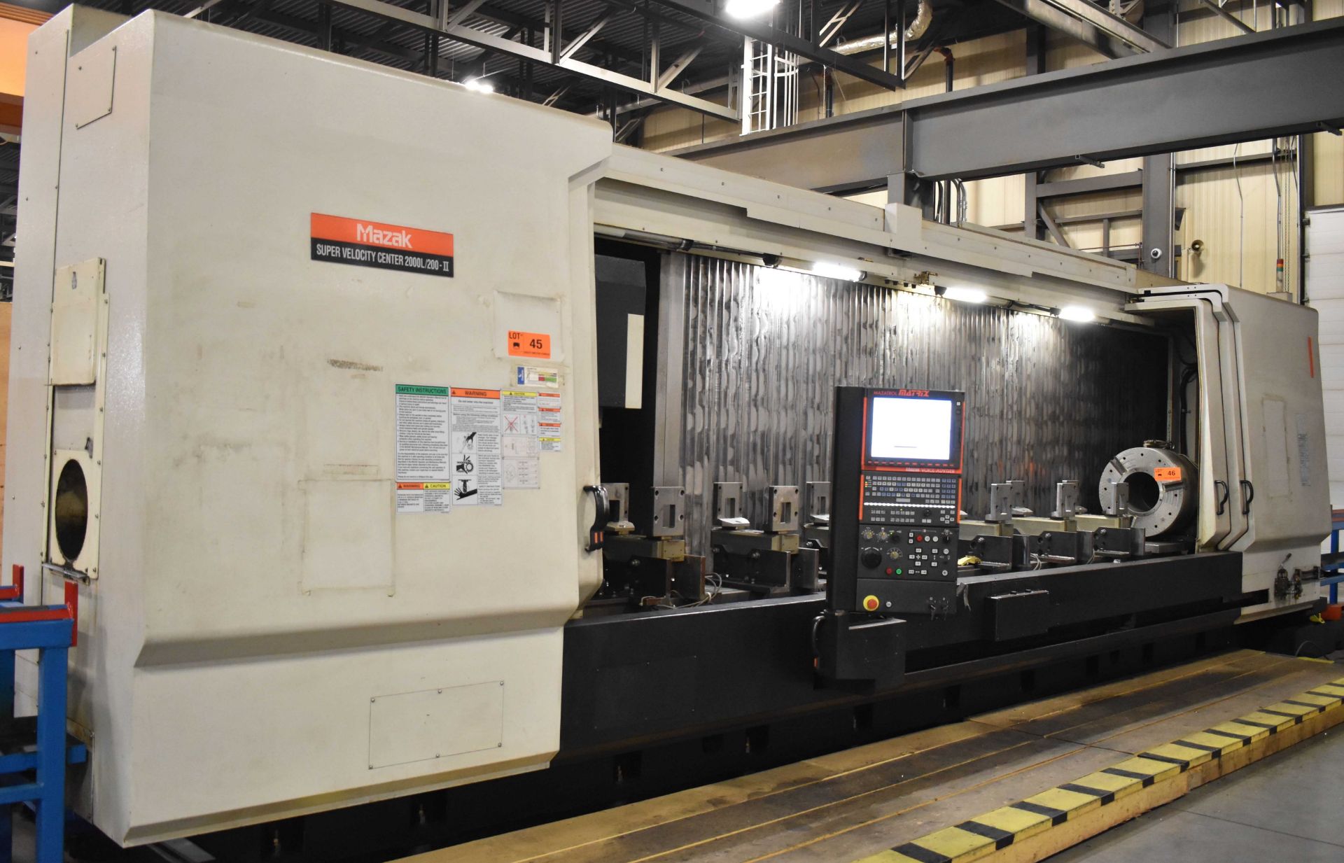 MAZAK (2010) SUPER VELOCITY CENTER 2000L/200-II HIGH SPEED CNC TRAVELLING COLUMN VERTICAL