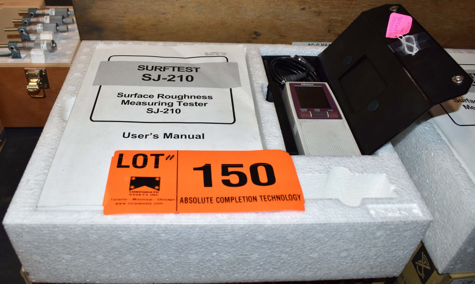 MITUTOYO SURFTEST SJ-210 DIGITAL SURFACE ROUGHNESS MEASURING TESTER [RIGGING FEES FOR LOT #150 - $10