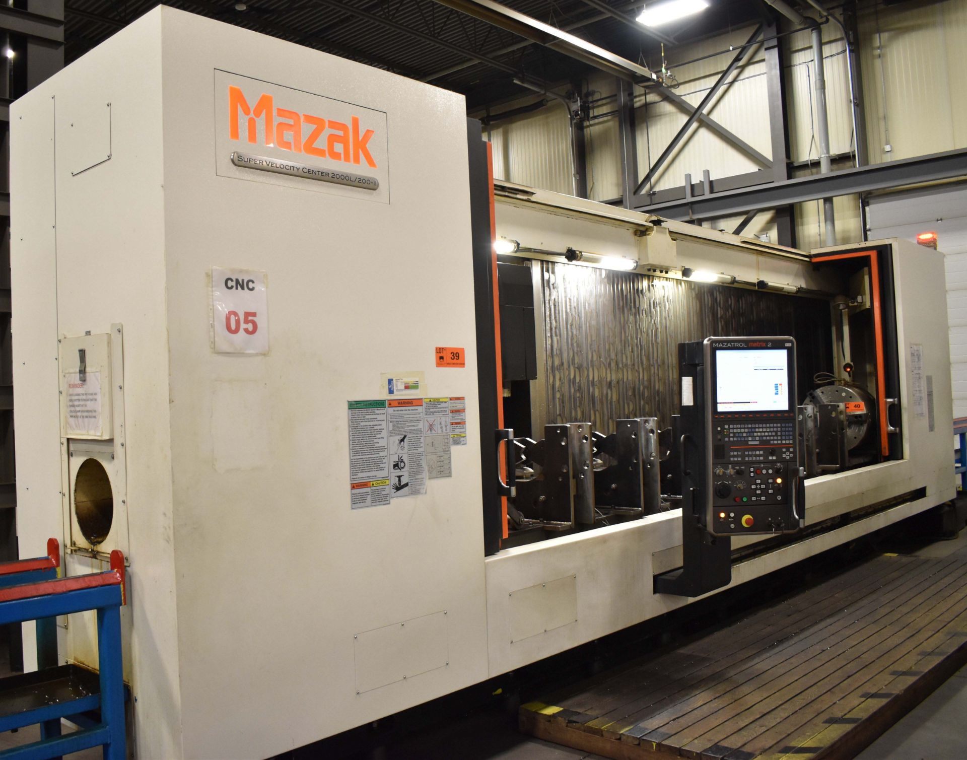 MAZAK (2012) SUPER VELOCITY CENTER 2000L/200-II HIGH SPEED CNC TRAVELLING COLUMN VERTICAL