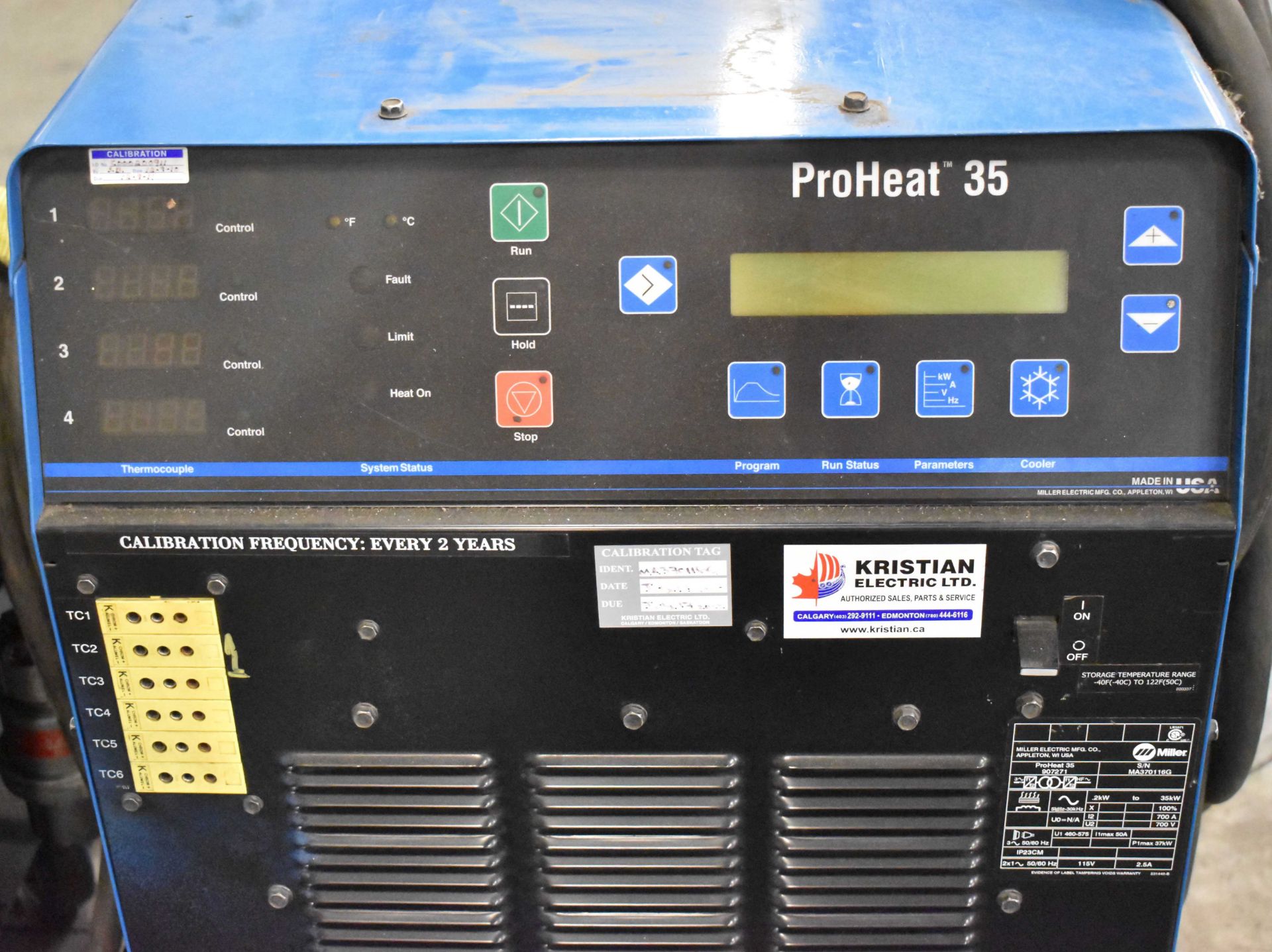 MILLER (2010) PROHEAT 35 DIGITAL INDUCTION HEATING WELDING POWER SOURCE, S/N: MA370116GC [RIGGING - Bild 2 aus 3