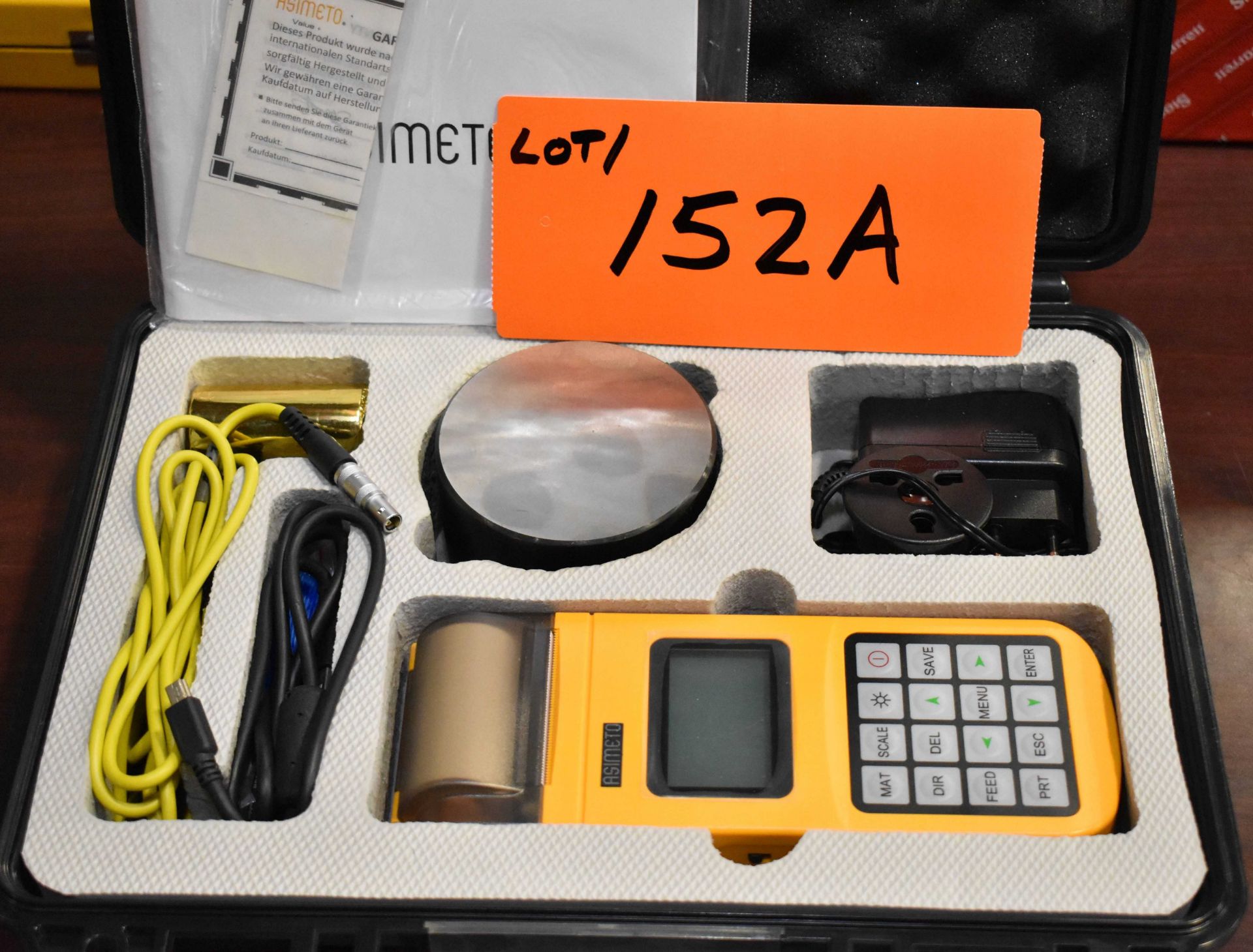 ASIMETO PORTABLE DIGITAL HARDNESS TESTER [RIGGING FEES FOR LOT #152 A - $10 USD PLUS APPLICABLE