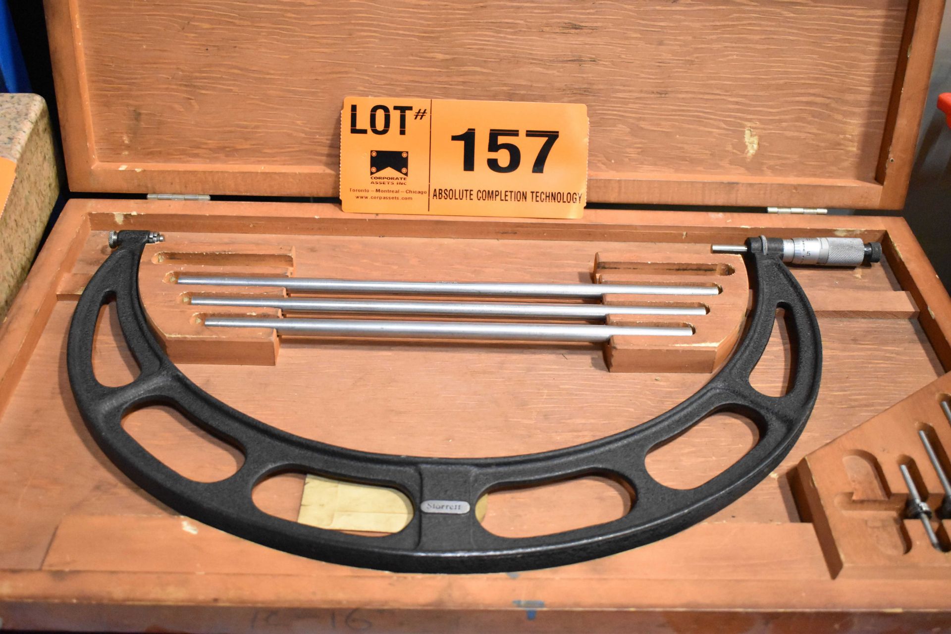 LOT/ STARRETT OUTSIDE MICROMETERS [RIGGING FEES FOR LOT #157 - $10 USD PLUS APPLICABLE TAXES] - Image 2 of 4