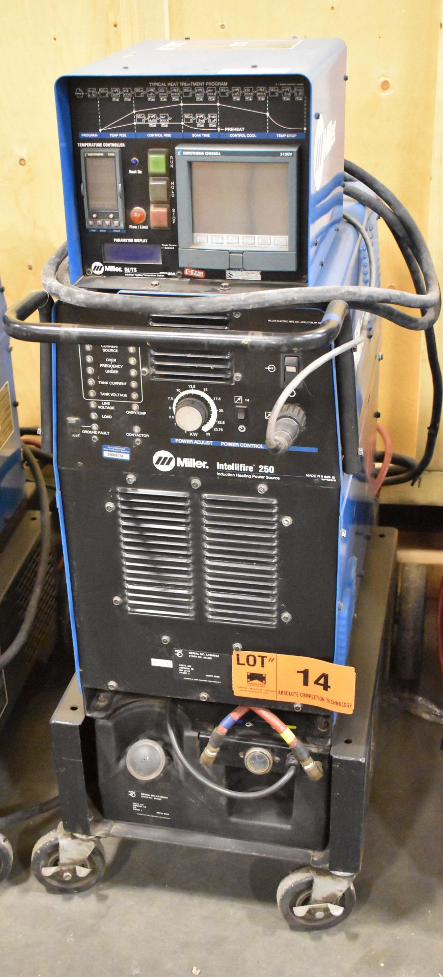 MILLER (2005) INTELLIFIRE 250 INDUCTION HEATING WELDING POWER SOURCE WITH MILLER IH/TS DIGITAL