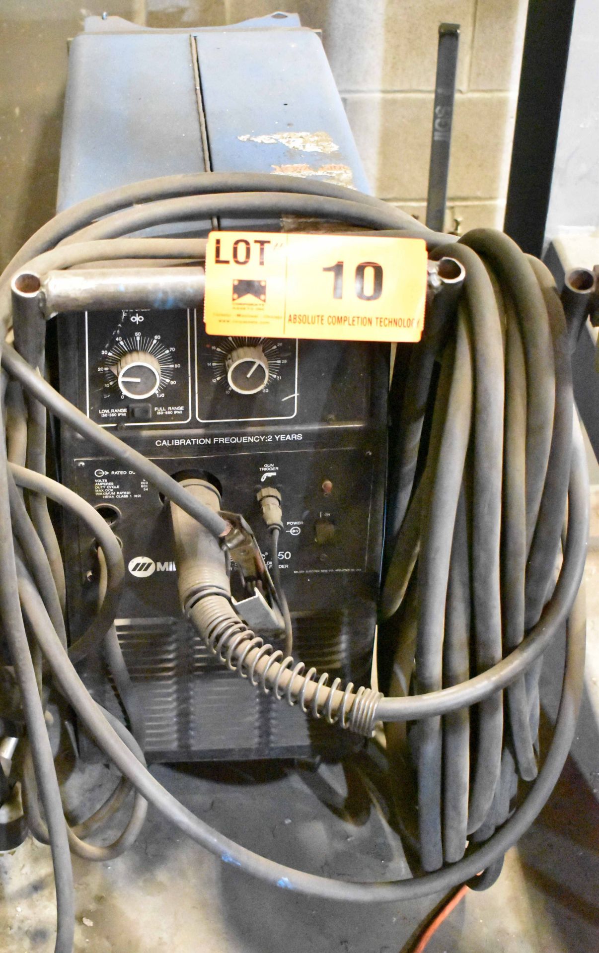 MILLER MILLERMATIC 250 PORTABLE MIG WELDER WITH CABLES & GUN, S/N: N/A [RIGGING FEES FOR LOT #