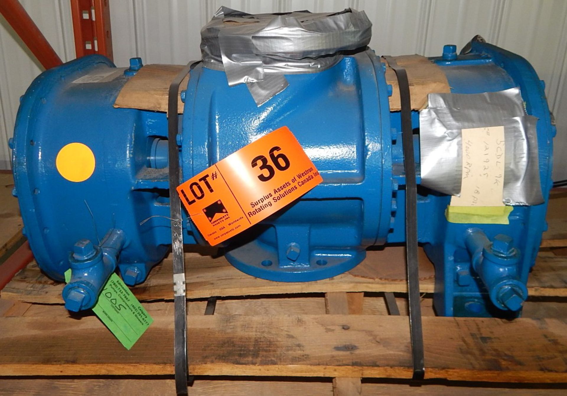 GARDNER DENVER 5CDL9K CYCLOBLOWER ROTARY SCREW BLOWER WITH 540 CFM, S/N: N/A (CI) [SKU 1005] (