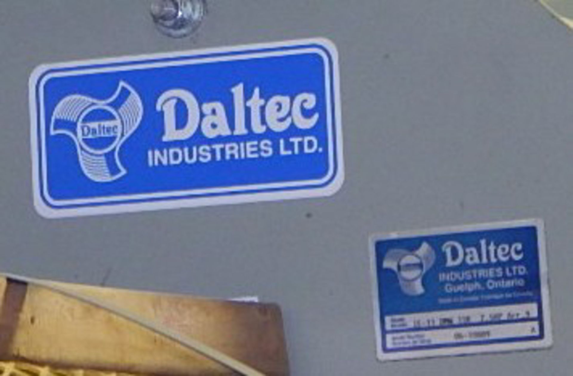 DALTEC INDUSTRIES 7.5 HP BLOWER FAN WITH 575V, 3 PHASE, 60 HZ, S/N: N/A (CI) [SKU 1082] (LOCATED - Image 3 of 3