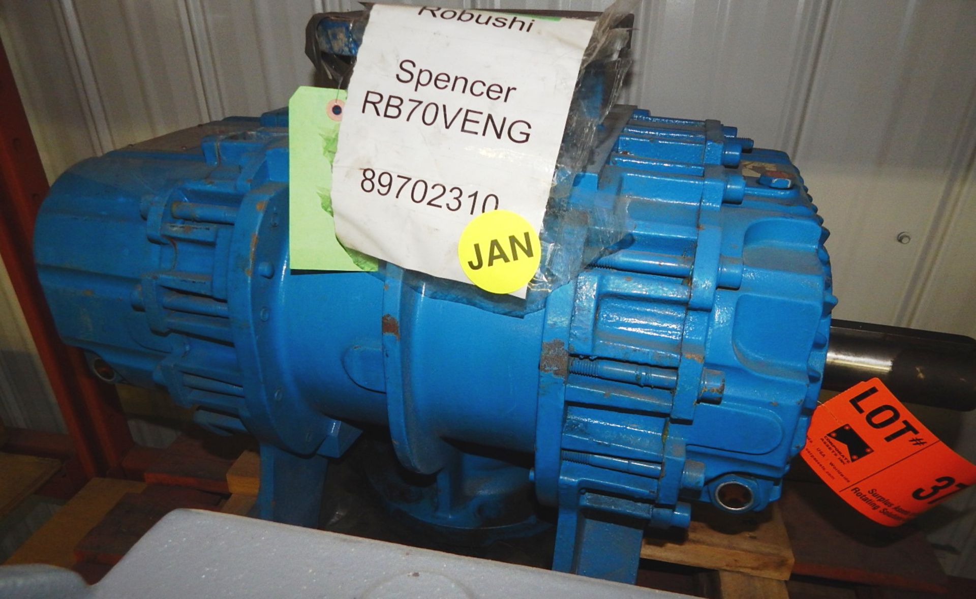 ROBUSHI SPENCER RB70VENG BLOWER, S/N: N/A (CI) [SKU 1019] (LOCATED IN DIDSBURY, AB) [RIGGING FEE FOR - Image 3 of 3