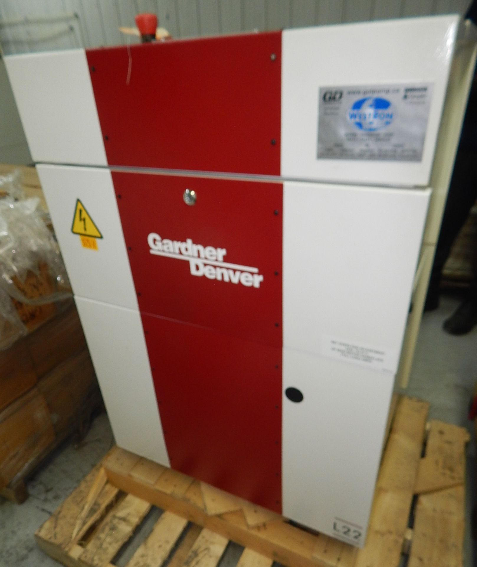 GARDNER DENVER (2019) L22 ROTARY SCREW AIR COMPRESSOR WITH 30 HP, 130 PSI, S/N: D195229 (CI) [SKU - Image 2 of 4