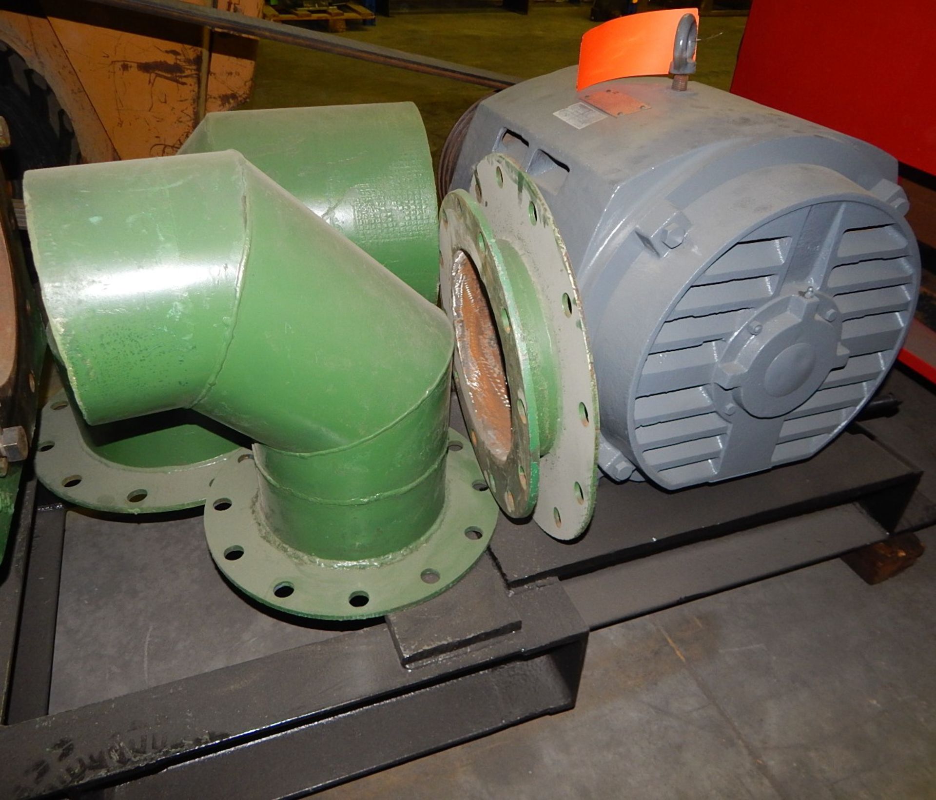 ROOTS 821-RCS-JV ROTARY LOBE BLOWER WITH 100 HP ELECTRIC MOTOR, 1765 RPM, 460V, 60 HZ, S/N: - Image 5 of 7