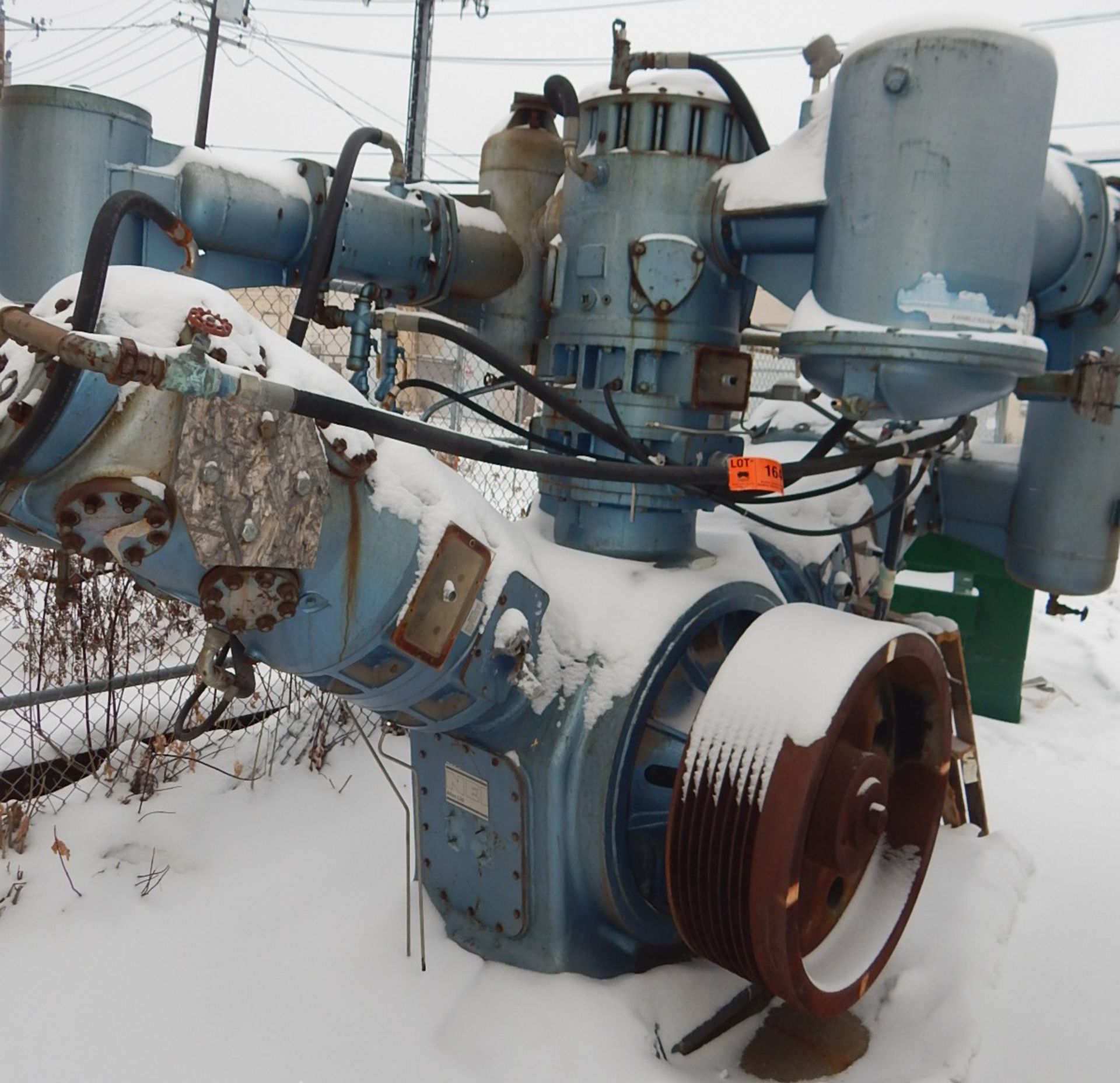 BELLISS & MORCOM WH28H3N HIGH PRESSURE AIR COMPRESSOR WITH APPROX. 300 HP, 545 RPM, 508 PSI, S/N: - Image 3 of 5