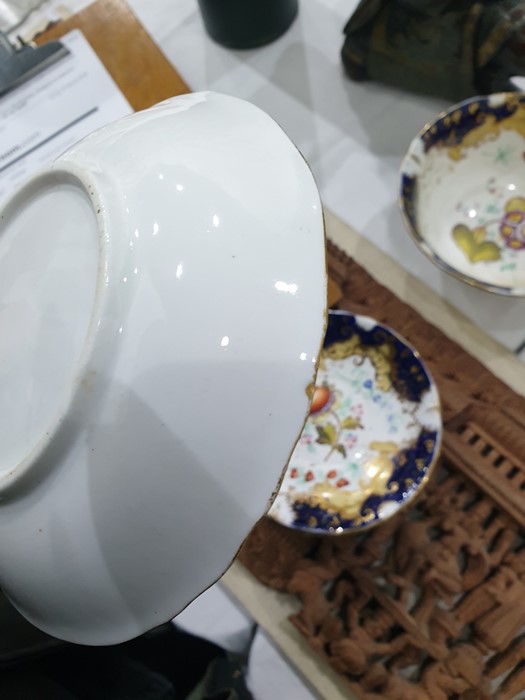 Early Victorian porcelain part tea and coffee service, probably Coalbrookdale of rococo style with - Image 5 of 34