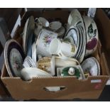 Assorted ceramics including souffle dish, Highgrove mug, teapots, storage jar, plates, jugs, etc (