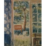 Noel Gilford Adeney (1890 - 1978) watercolour 'View into the garden, West Wittering', together