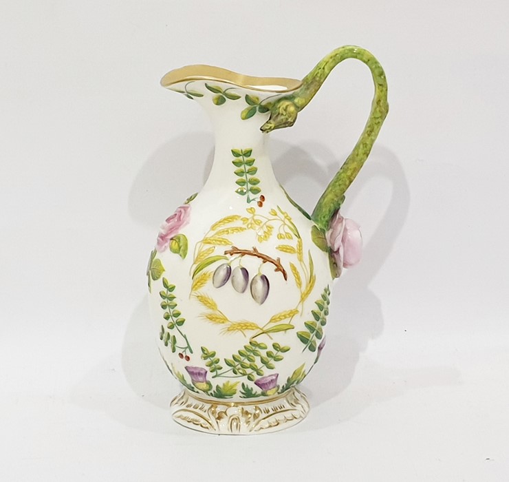 19th century porcelain ewer in the Rockingham styl