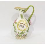 19th century porcelain ewer in the Rockingham styl