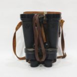 Pair of Barr and Stroud World War II naval binoculars CF41 with MOD arrow mark no. 65695 in brown