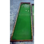 19th century mahogany cased table billiards