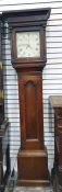 Early to mid 19th century George Pain of Stow oak cased 36 hour longcase clock with Roman numerals