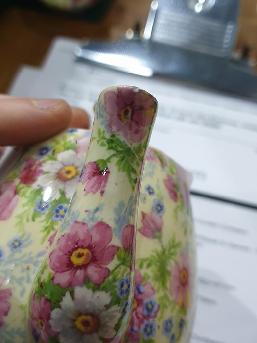 Royal Winton Chintzware early morning tea set for one "Shrewsbury" pattern and two pieces Royal - Image 8 of 13