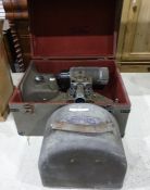 Bell and Howell Gaumont  projector within original case, along with slide projector Eumig P-8