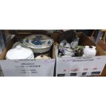 Quantity of assorted china including Wedgwood 'Garden Maze' plates, a Masons platter, fruit