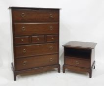 Stag Minstrel chest of seven assorted drawers and matching bedside table (2)