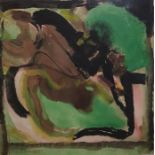 Clifford Fishwick (1923-1997) Watercolour "Bright Green Abstract", signed lower left in pencil and