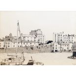 After R G Freer Limited edition print Dock Scene