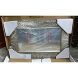 Laura Ashley Home starburst rectangular mirror (unused in original box with paperwork)