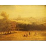 19th Century School Modern oleograph print Landscape scene