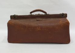 Brown leather travelling case