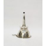 Georgian silver wine funnel, London by Richard Hennell I & David Hennell II 1798