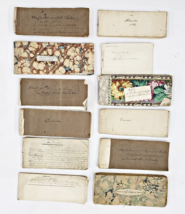 Maria Edgeworth Large quantity of sketchbooks/notebooks believed being notes for various of her