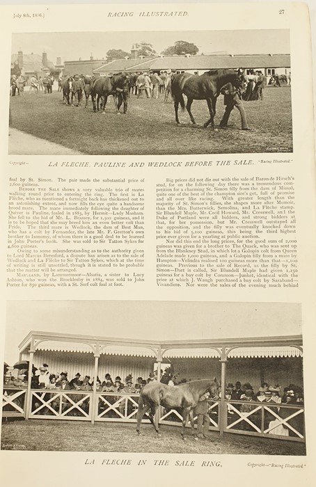 Two volumes of The Racing Illustrated Magazine dated December 1895 to December 30th 1896, rebound - Image 6 of 6