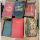 Quantity of bindings and antiquarian, mainly poetry (1 box)