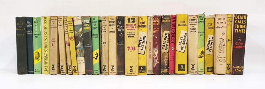 Quantity of detective novels including Glyn Barnett, Dennis Wheatley, Leslie Charteris, various