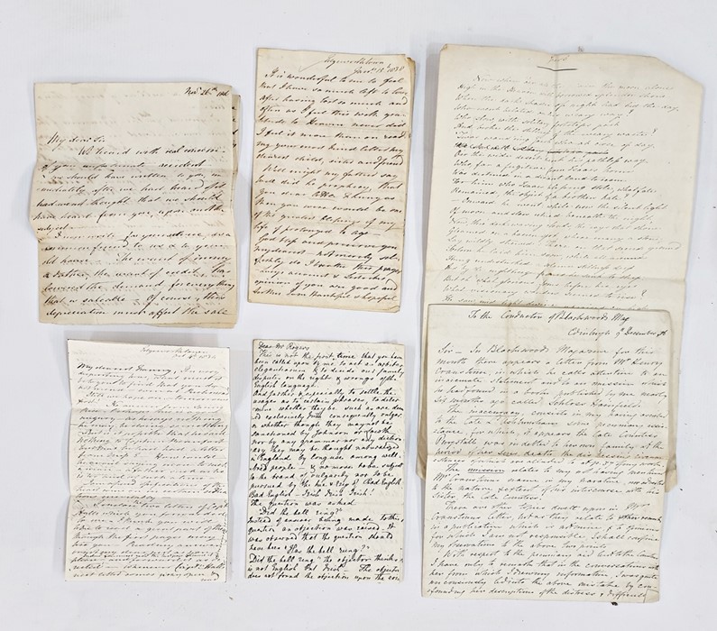 Letters from Maria Edgeworth including My Dearest Mary dated October 4th 1834 from Edgeworth's Town,