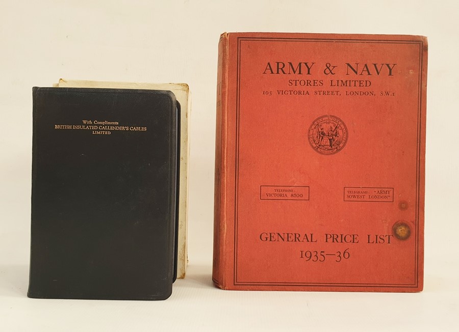 "Army and Navy Stores Limited General Price List 1935-36", fully illustrated catalogue and