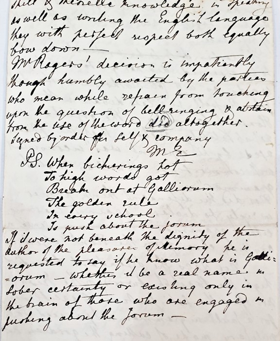 Letters from Maria Edgeworth including My Dearest Mary dated October 4th 1834 from Edgeworth's Town, - Image 4 of 5