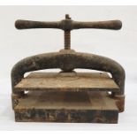 Cast iron book press