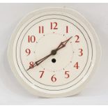 20th century wall clock with Arabic numerals to the china face