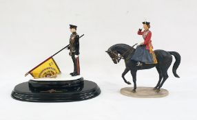 The Staffordshire Regiment - Presentation of New Colours 21 May 1983, on presentation stand, with