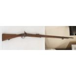 19th century tower percussian musket dated 1876 (no ram rod)  Condition ReportPlease see further