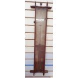 Oak-cased Admiral Fitzroy barometer/thermometer